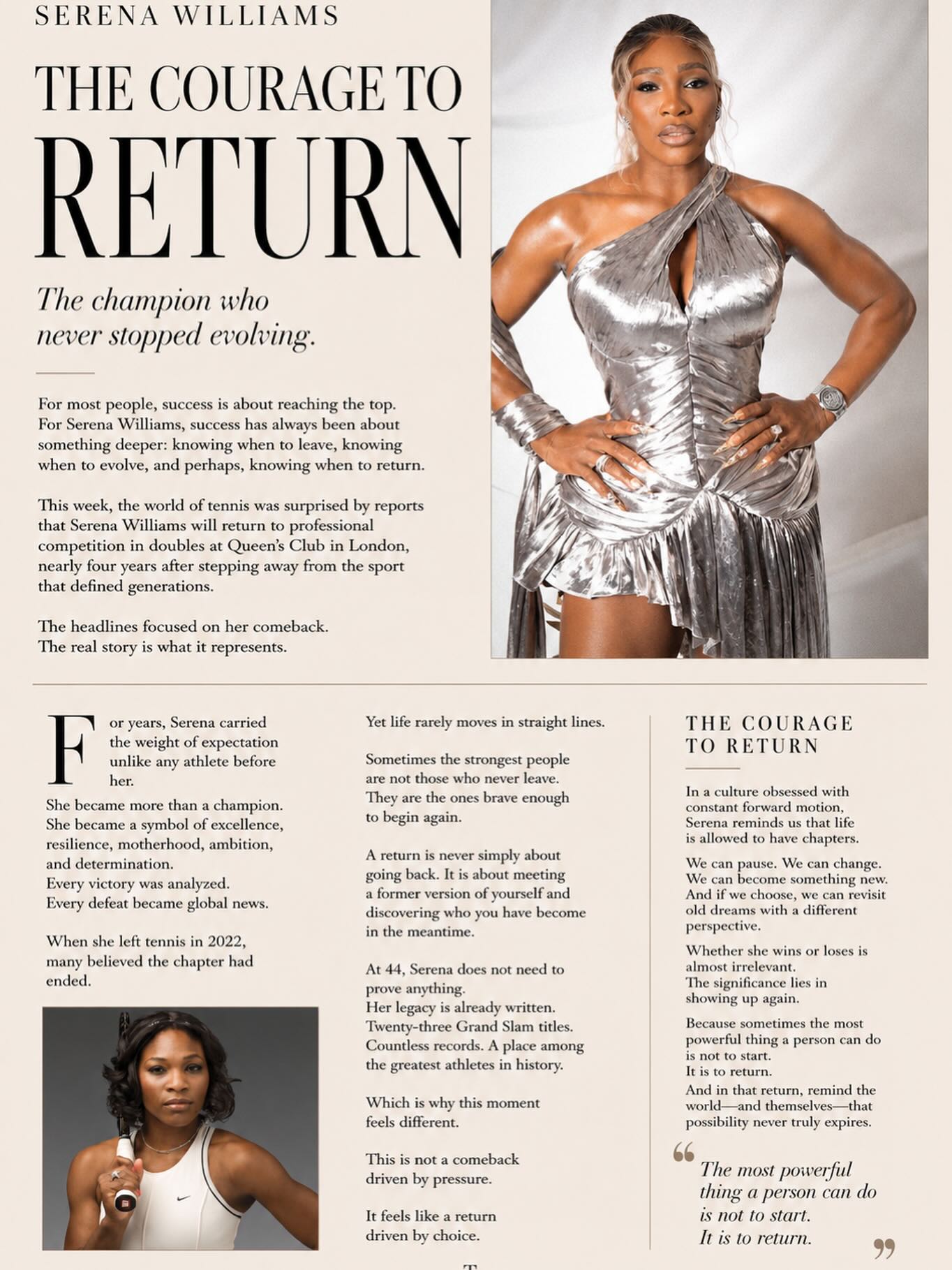 The Courage to Return