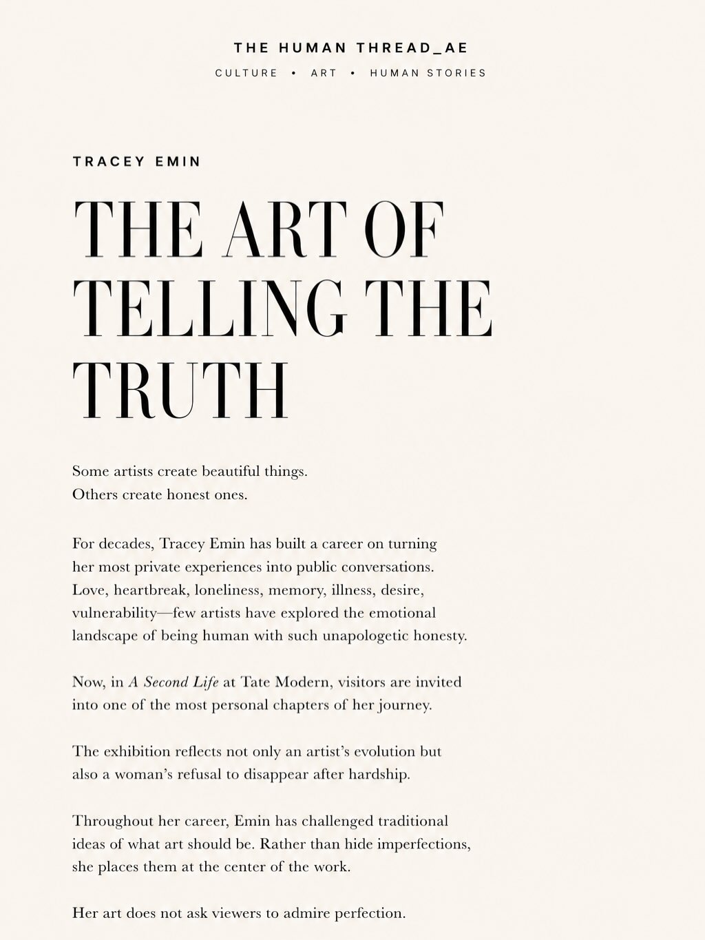 The Art of Telling the Truth